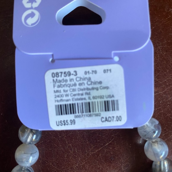 Claire’s white and gray beaded bracelets (Brand New With Tags) - Picture 4 of 6